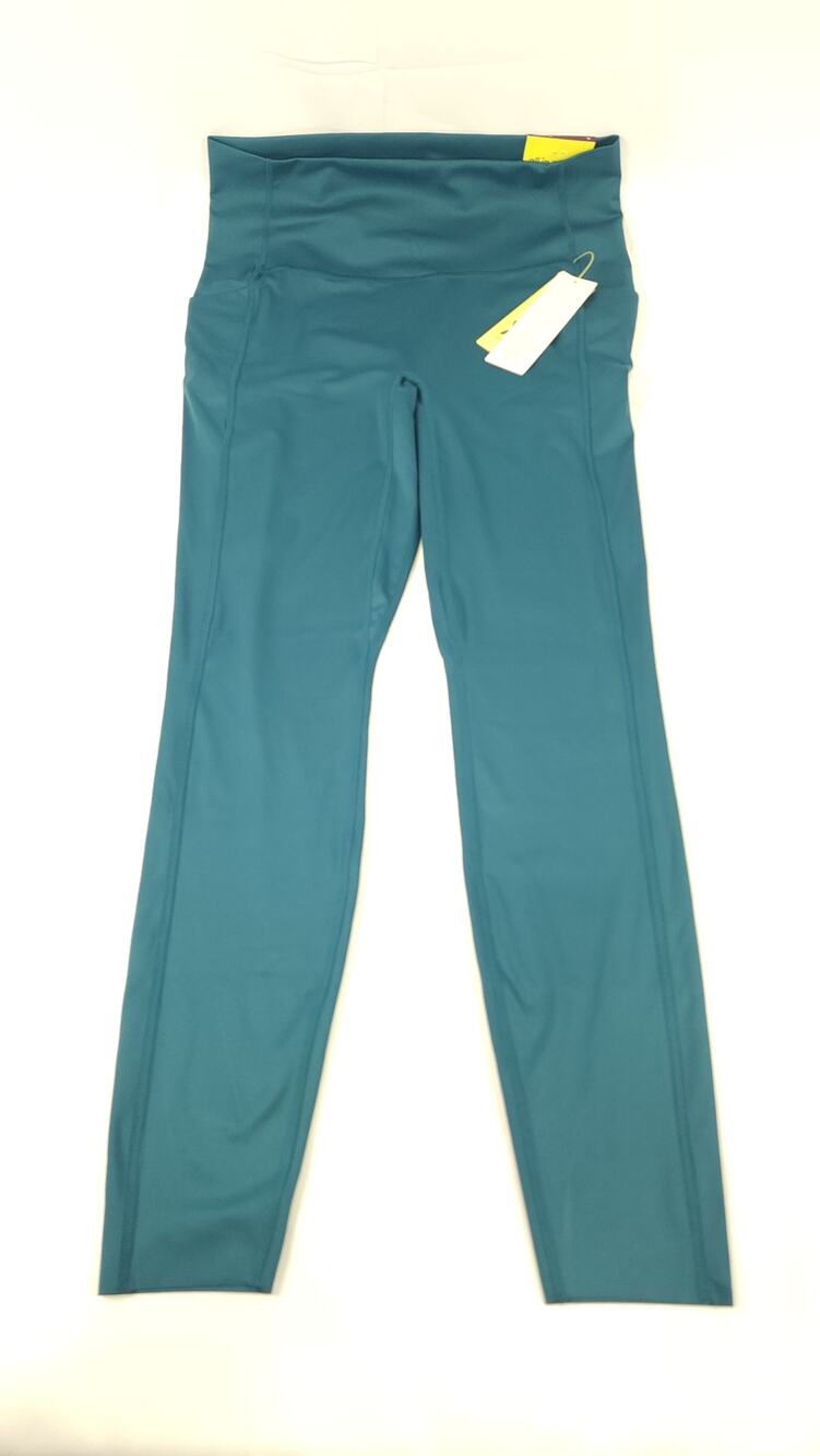 Size 7/8 XLarge Women's Leggings Ultra High-Rise Flex, W/ Pockets, Emerald Blue